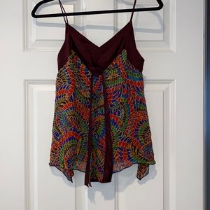 Diane Von Furstenberg Silk Asymmetrical Camisole